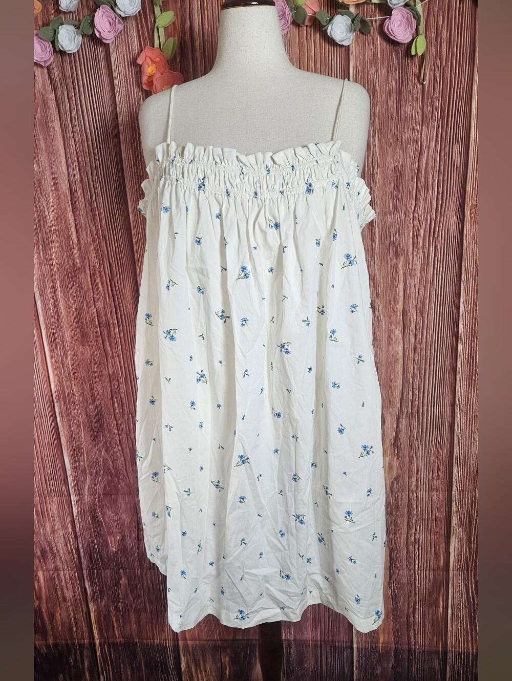 NWT Cotton Cami Strap Mini Dress Size XXL